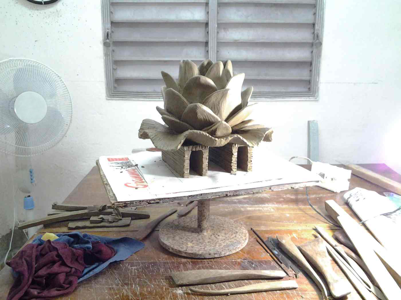 pieza en el taller